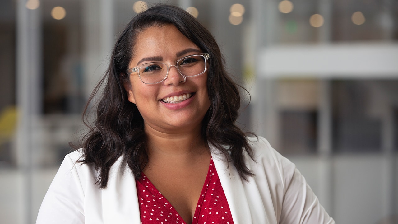 Professional headshot of Sarah Wellman, learning design specialist